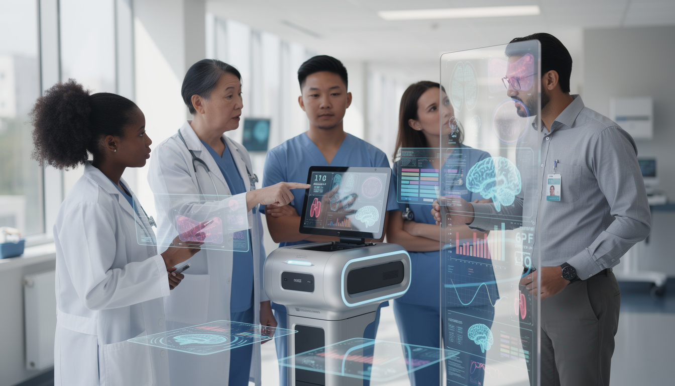 découvrez comment l'intelligence artificielle transforme la santé, de la détection des maladies à la prise de décision médicale, tout en abordant les défis éthiques associés.