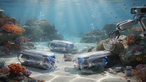 l’union européenne innove en mobilisant drones et robots pour un nettoyage révolutionnaire des fonds marins, visant à éliminer efficacement les déchets sous-marins et protéger la biodiversité.
